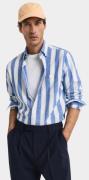 Gant Casual hemd lange mouw reg cotton linen bold stripe 3250043/407