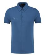 Morse code Alpha 1 jersey polo met korte mouwen