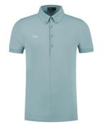 Morse code Alpha 1 jersey polo met korte mouwen