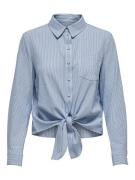 Only Onllecey ls stripe knot dnm shirt