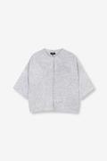 Alix The Label Knitted short sleeve cardigan melee