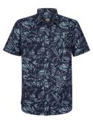 Petrol Industries men shirt short sleeve aop m-1050-sis422 5178 blue