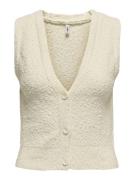 Only Onlalvilda sl waistcoat cc knt beige