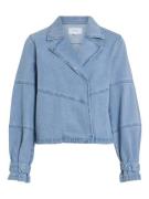 Vila Vivikea denim trenchcoat jacket blue denim