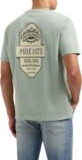 Pure Path Oversized fit crewneck ss t-shirts army green