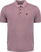No Excess Pullover short sleeve polo button s mauve