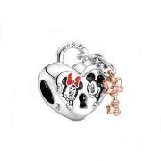 Mijn bedels Disney mickey en minnie mouse bedel met hangslot