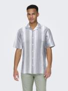Only & Sons Onscaiden life stripe linen resort dessin