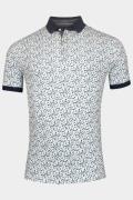 Baileys Polo korte mouw poloshirt pique with all over 515230/62