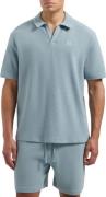 Pure Path Loose fit polo ss t-shirts blue grey