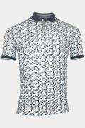 Baileys Polo korte mouw poloshirt pique with all over 515231/62