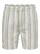 Only & Sons onstrev life reg stru stripe shorts 22026950 seagrass