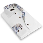 Circle of Gentlemen Mels effen overhemd met contrast details 100% co