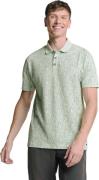 No Excess Polo pique allover printed green