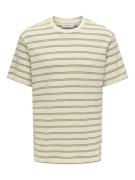 Only & Sons Onsian reg ss stripe struct tee