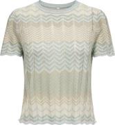 Only Onlalvira life ss glitter o-neck knt cloud blue/cl