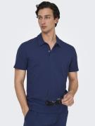 Only & Sons Onskian reg seersucker ss polo