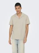 Only & Sons Onskian reg seersucker resort polo