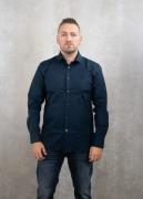 Lyle and Scott Tonal eagle easy care poplin shirt