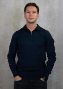 Malelions Knitted quarter zip