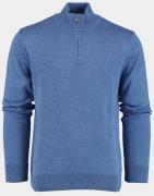 Bos Bright Blue Pullover met halve rits in kobalt 302/8159