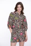 Geisha blouse 53491-20 720 sand/green/blue