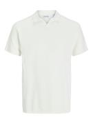 Jack & Jones Jjhill knit split neck off-white