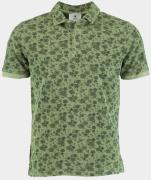 Bos Bright Blue Polo korte mouw polo print 2823425/374 cactus
