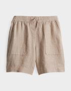 Opus Melane shorts linen 10425613218100 ecru dessin