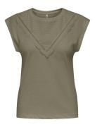Only Onldelia sl o-neck mix top box jrs dessin