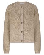 Red Button Boucle lattehet