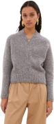 By-Bar Amsterdam Jonas zipp cardigan grey melee