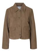 Selected Femme slfkaya suede jacket noos 16098274 fungi