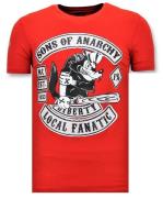 Local Fanatic T-shirt met opdruk sons of anarchy print