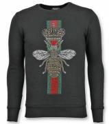 Tony Backer Rhinestone trui master royal color bee sweater