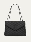 Saint Laurent Loulou Medium schoudertas van quilted kalfsleer