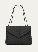 Saint Laurent Loulou Medium schoudertas van quilted kalfsleer