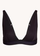 SKIMS Cotton Rib plunge bralette met ribstructuur