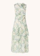 L.K.Bennett Robyn maxi jurk in zijdeblend met bloemenprint en lurex