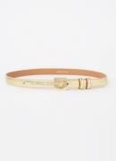 Gerard Darel Mini Lauren riem van leer met metallic finish