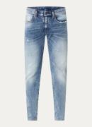 Diesel 2019 D Strukt slim fit jeans met destroyed afwerking