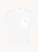 Prada Re-Nylon T-shirt met borstzak en logo