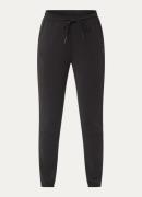 10DAYS Scuba high waist tapered fit cropped joggingbroek met trekkoord