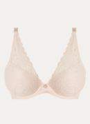 Aubade Rosessence Care voorgevormde push-up bh met overlay van kant