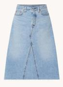 Levi's Midi rok van denim met steekzakken