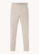 Oscar Jacobson Delon Evo straight fit pantalon van wol met steekzakken