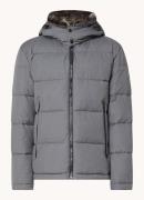 Strellson Asola 3.0 puffer jack met afneembare imitatiebontkraag en ri...