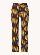 ba&sh Sama high waist straight fit pantalon met print