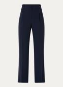 Claudia Sträter High waist straight fit pantalon met steekzakken