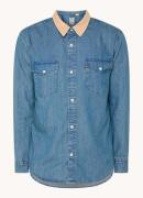 Levi's Western regular fit overshirt van chambray met borstzakken